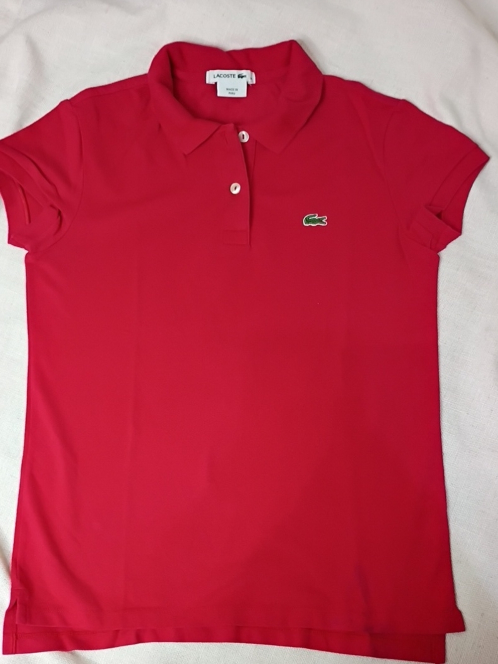 Lacoste Women's Bright Red Short-Sleeve Polo